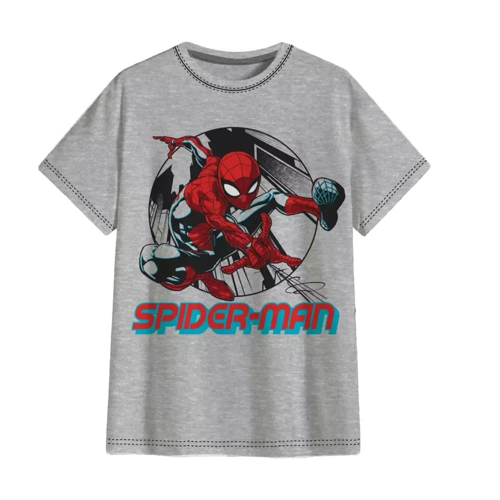 Spider-Man Round Background Boy Short Sleeve Tees MSK018AL