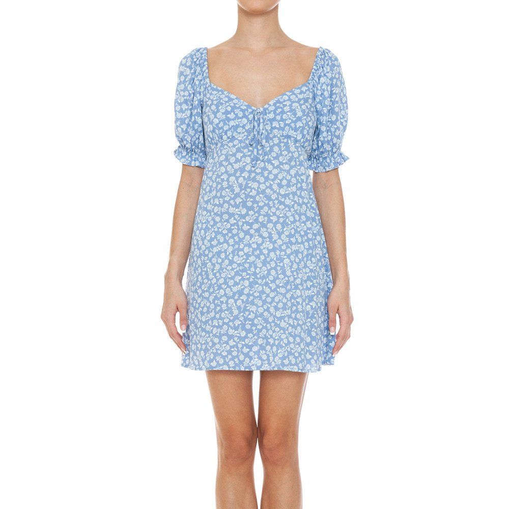 Ambiance WOMEN PRINTED DRESS - 74048-1, Color: BLUE, Size: S