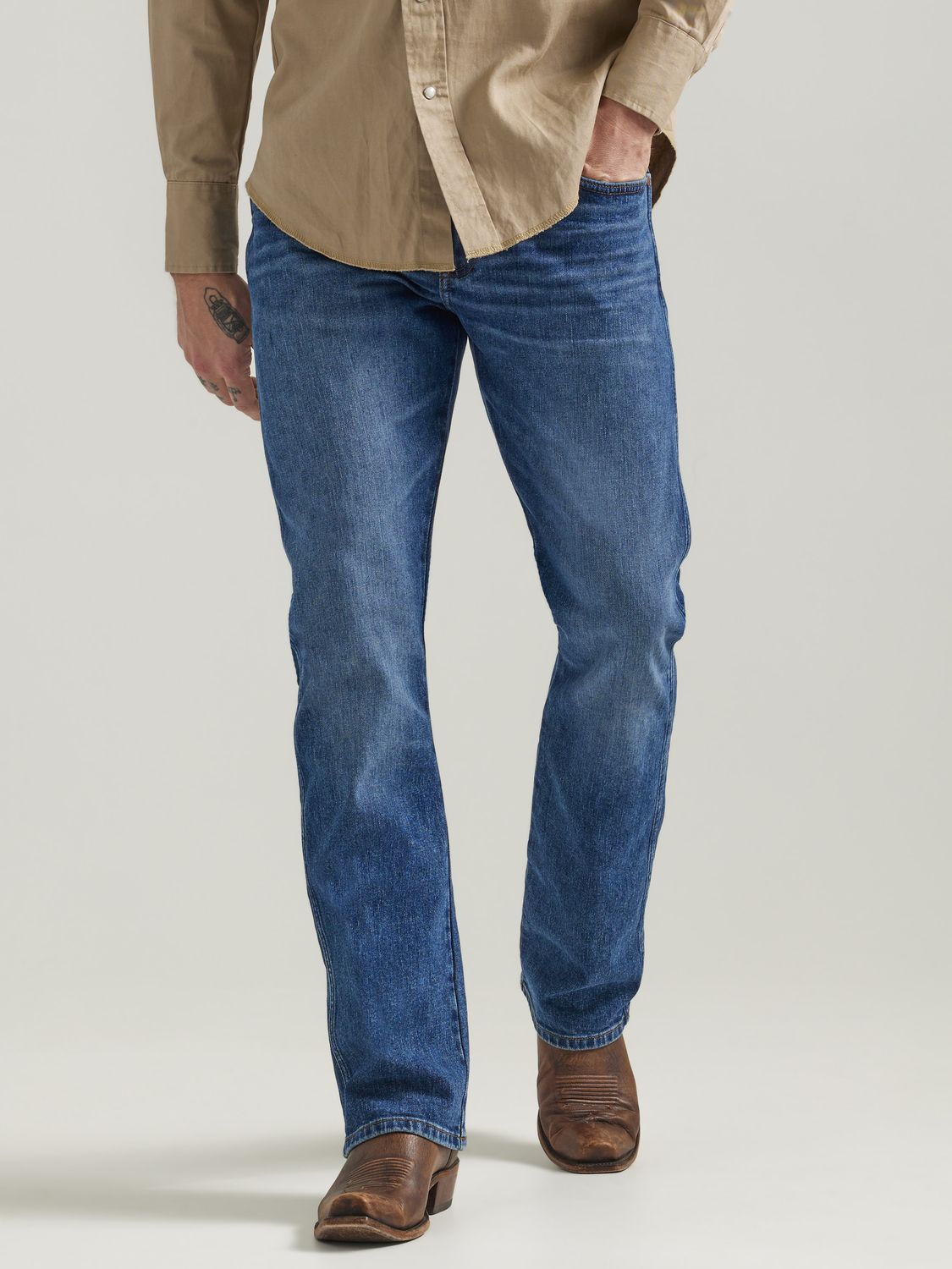Wrangler® Retro® Premium Slim Boot Green Jean - 112330337