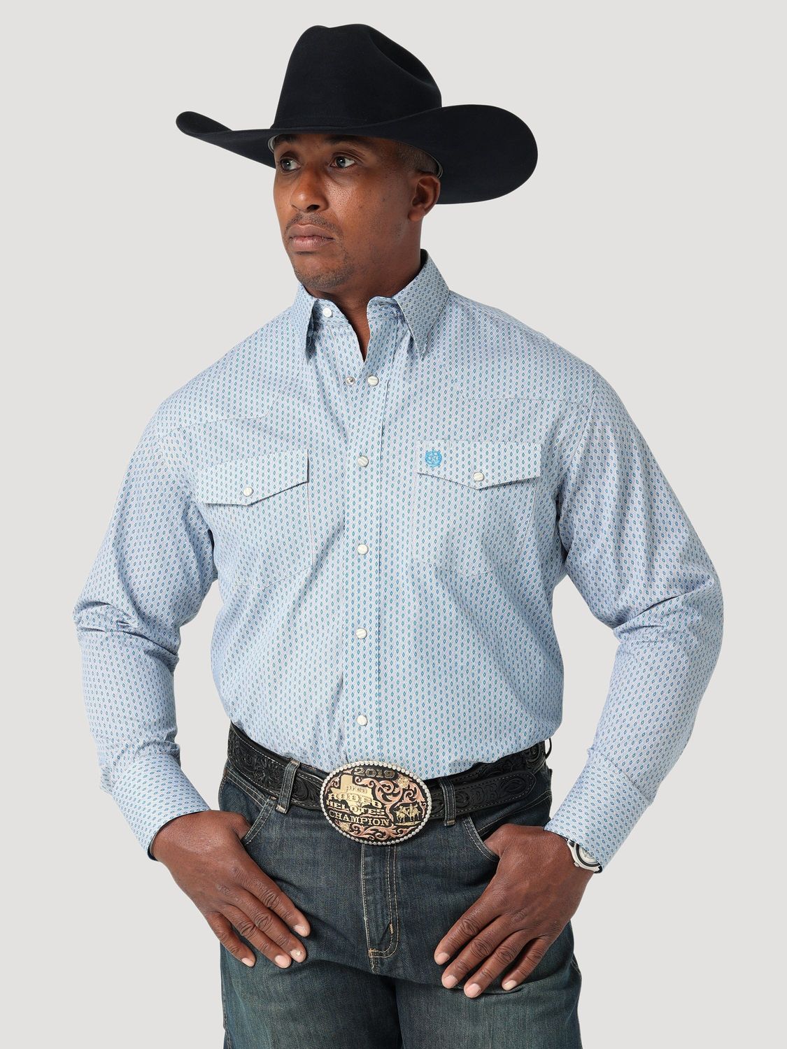 Wrangler - Men&#39;s George Strait Collection Long Sleeve Shirt - 112317163