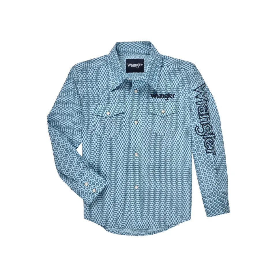 Wrangler Boys Logo Long Sleeve Shirt - 112327795