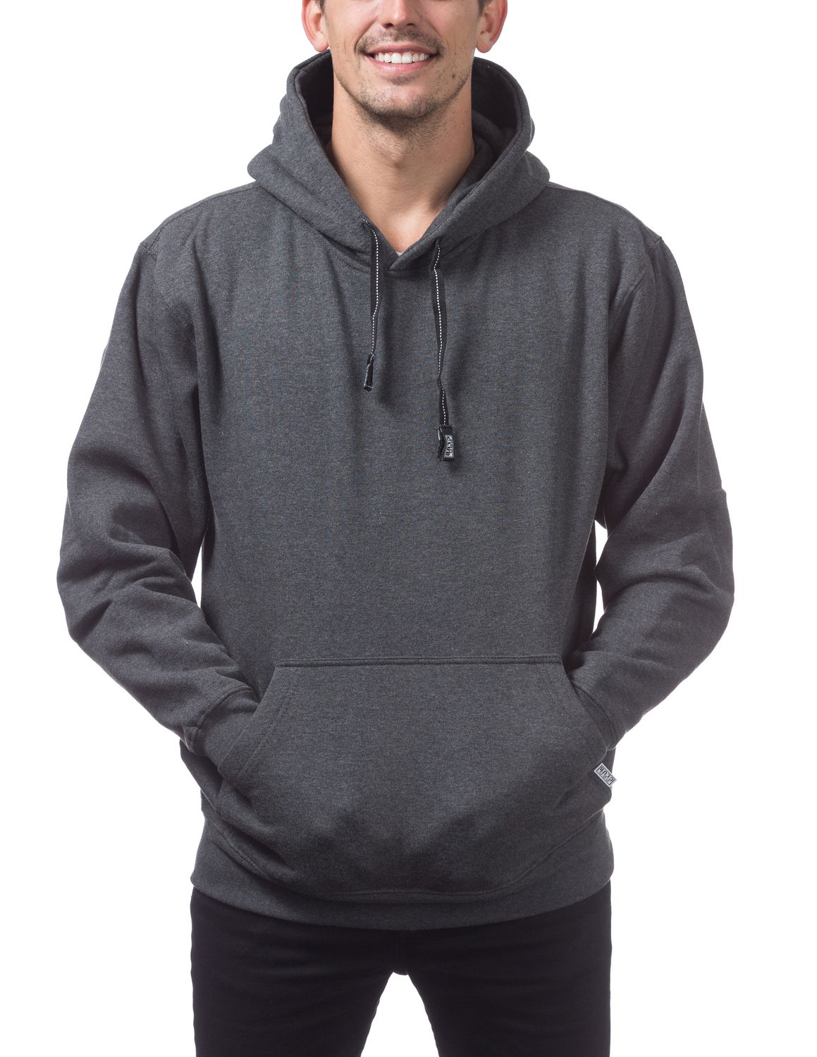 ProClub - Heavyweight Pullover Hoodie - 142, Color: CHARCOAL, Size: S