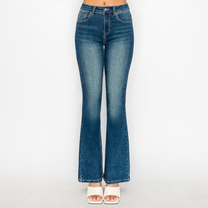 Wax Jean - Women&#39;s Vintage Wash Bootcut Jean - 90358, Color: MEDIUM, Size: 0