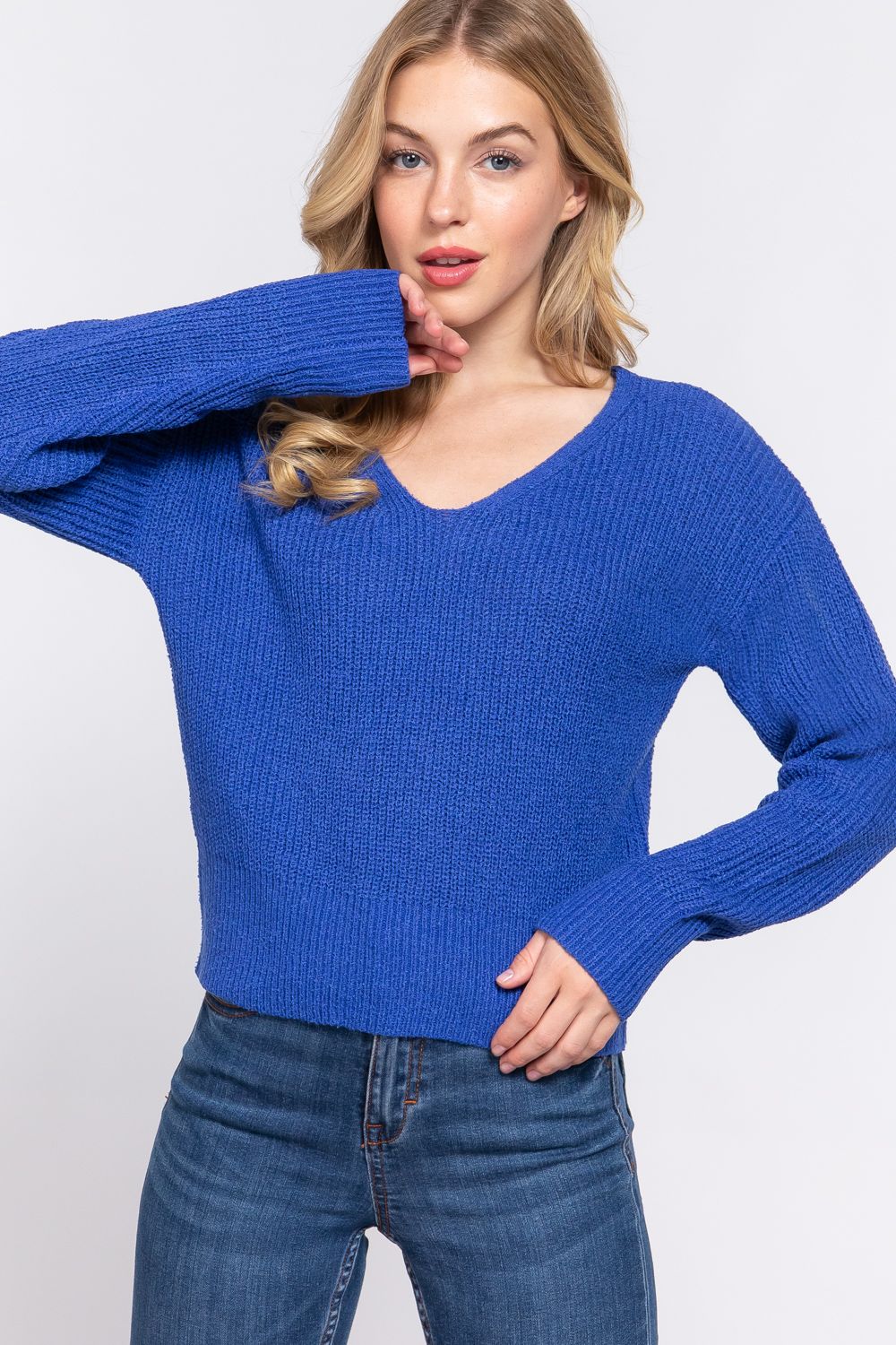 Active USA - Women&#39;s Dolman Long Sleeve Open Sweater Cardigan - SW13731