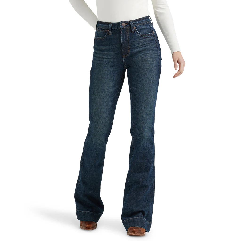 Wrangler - Retro Women&#39;s Bailey  Dark Wash Boot Cut Jeans - 112356616
