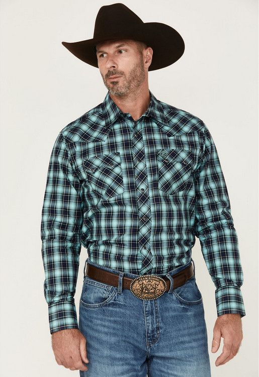Wrangler - Men&#39;s Retro® Long Sleeve Modern Fit Western Snap Shirt - 112355374