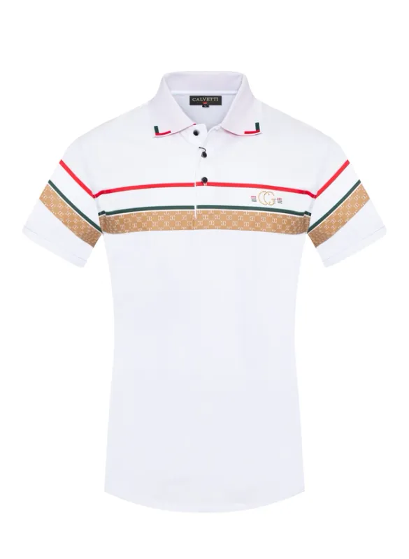 CALVETTI  Mens Cotton/Poly Fancy Polo Shirts CS200