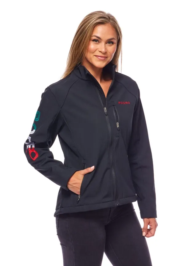 RODEO WOMEN SOFTSHELL EMBROIDERY JACKET STYLE LJ650
