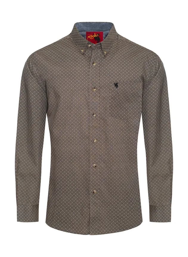 RODEO MENS LONG SLEEVE PRINTED PS300L