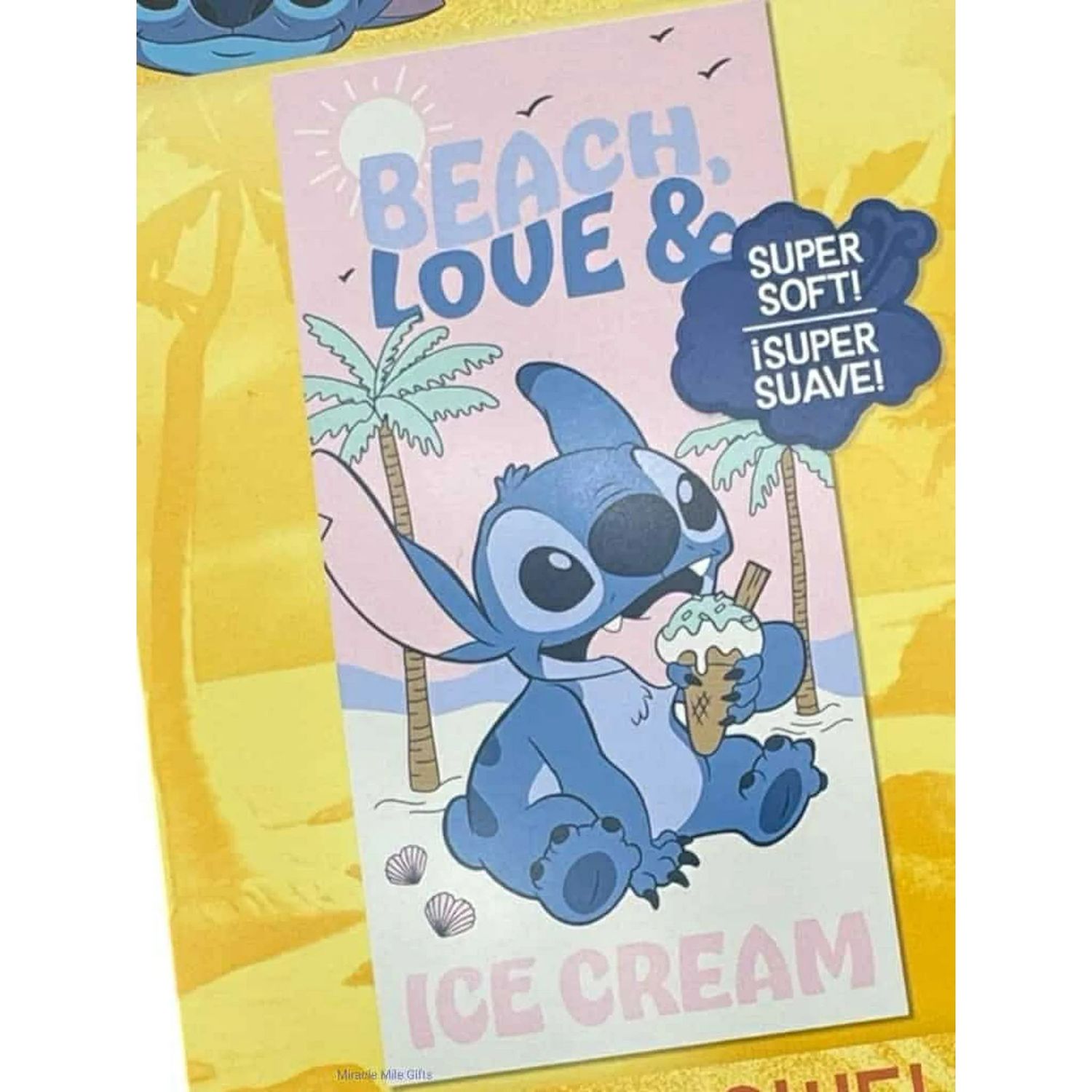 Stitch Ice Cream 27&quot;x54&quot;  Beach Towel