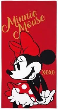 Disney Minnie Mouse XOXO 27&quot;x54&quot;  Beach Towel