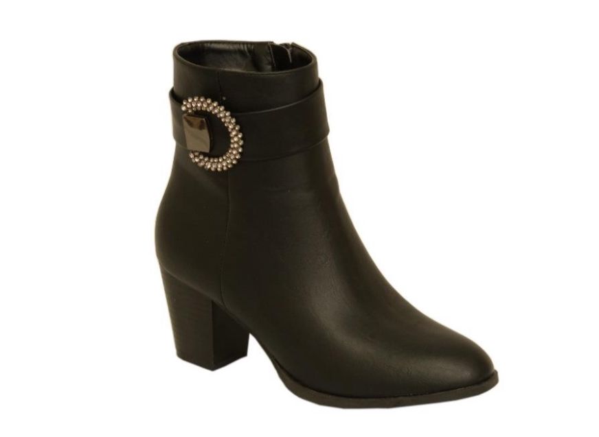 Ball Band - Women’s Round Buckle Strap Booties - KARA-179