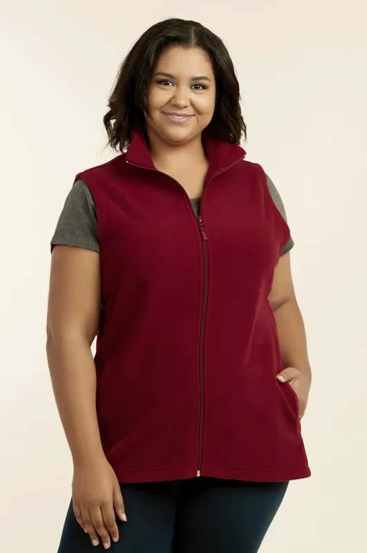 Sofra - Ladies Polar Fleece Vest (Plus Size) - LPF100XE