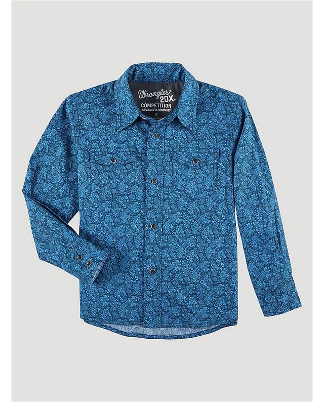 Wrangler - Boys 20X AC Western Long Sleeve Shirt - 112324808