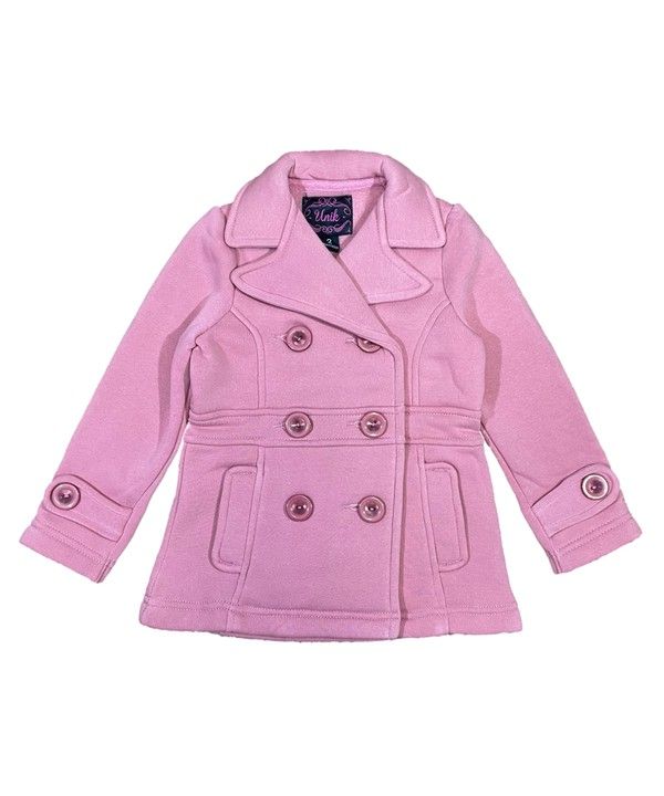 UNIK - Girls Fleece Coat with Buttons - GJ16107