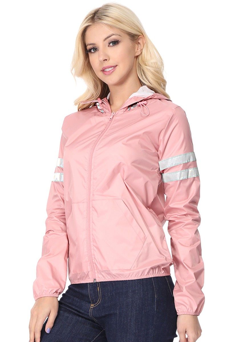 REFLEX - Water Repellent Jacket With Love Tapping On Hood - J109