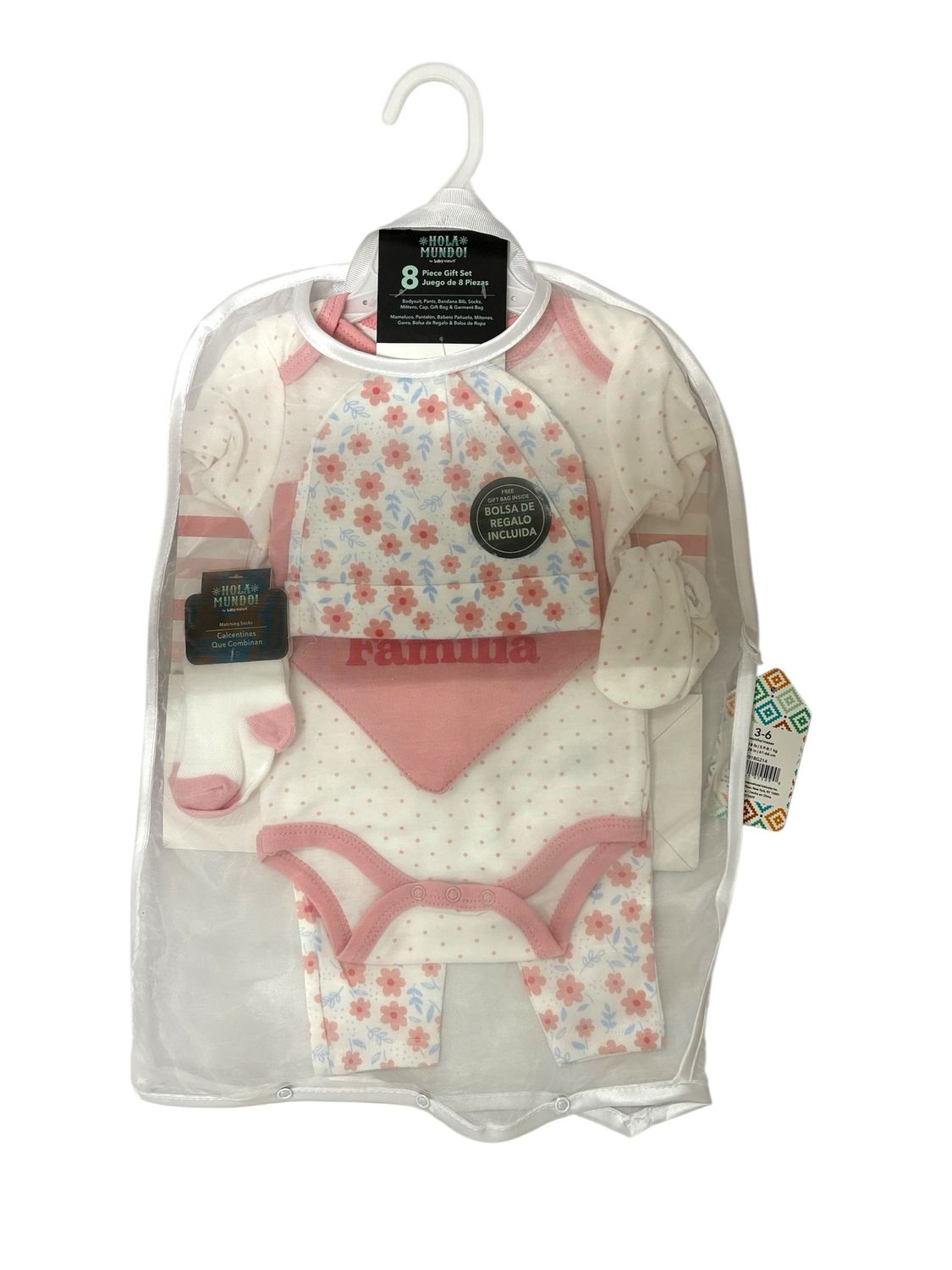 Baby Views - Girls Infant 8 Piece Spanish Gift Set - V918G214