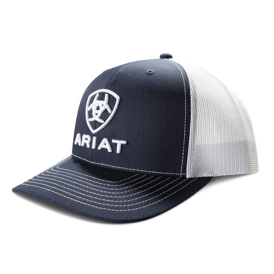 Ariat Men&#39;s Cap Snap Back 3D Embroidered Navy