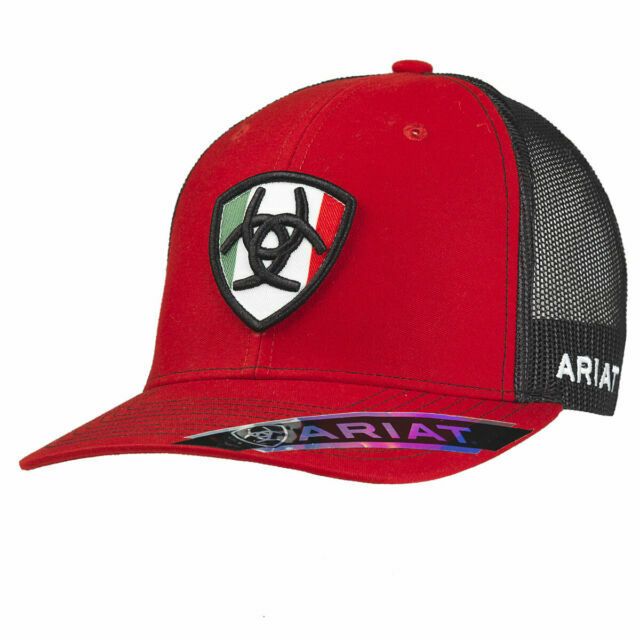 Ariat Mexican Flag Shield Logo Baseball Cap - A300011704