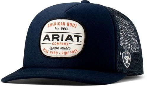 Ariat Western Mens Cap Baseball Hat Patch Embroidered Logo - A300091103
