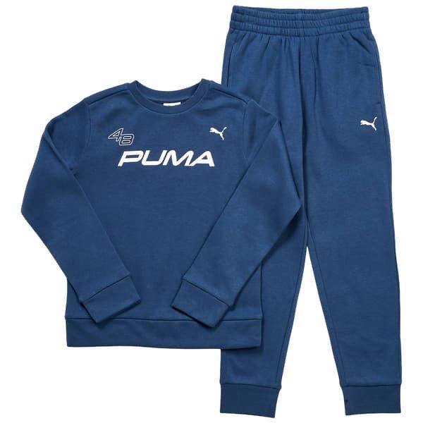 Puma - Kids Boys 2Pc Fleece Pullover Hoodie Set - PFA25V72-19303
