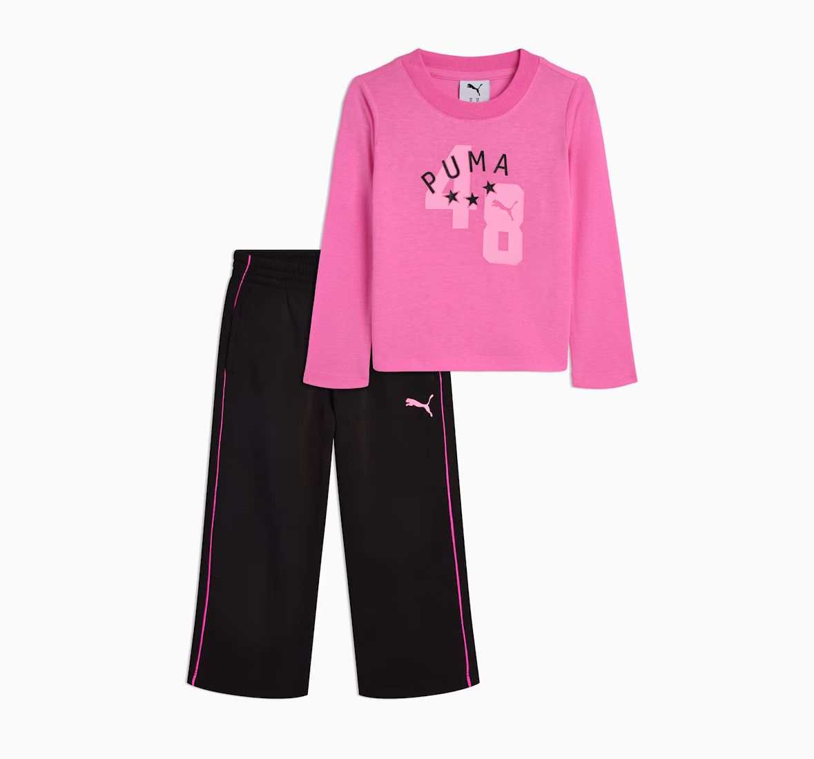 Puma - Toddler Girls Long Sleeve Tee &amp; Pants Set - PFA25V52-19354