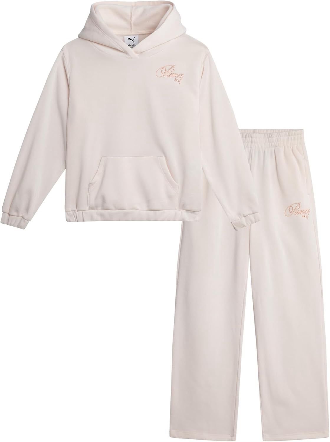 Puma - Girls 2Pc Hoodie &amp; Wide Leg pant Set - PFA25V62-19377