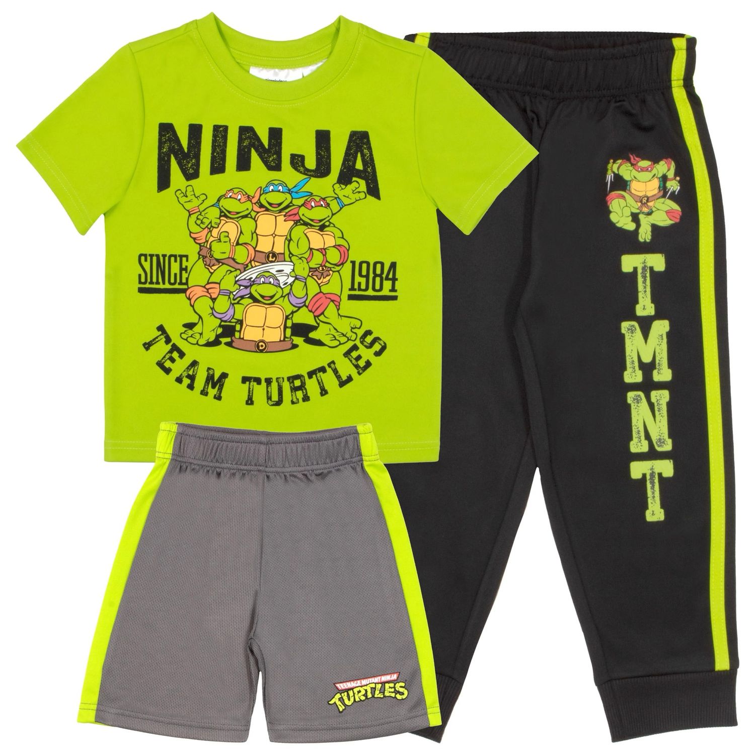 Ninja Turtles Boys Tee, Joggers, &amp; Shorts Sets- TUM025AB