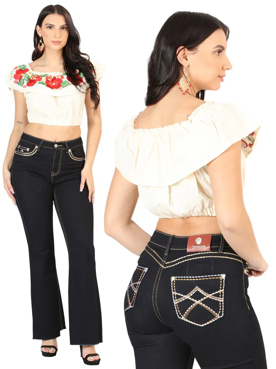 CENTENARIO WOMEN  HIP UP FLARE JEANS EC-U27 ID 45544