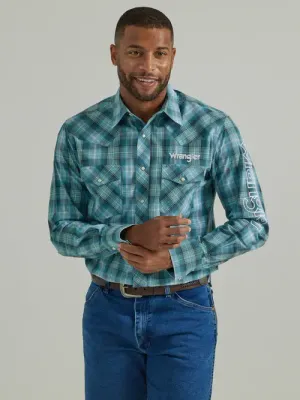 Men's Western Logo Long Sleeve Snap Shirt - 112330339