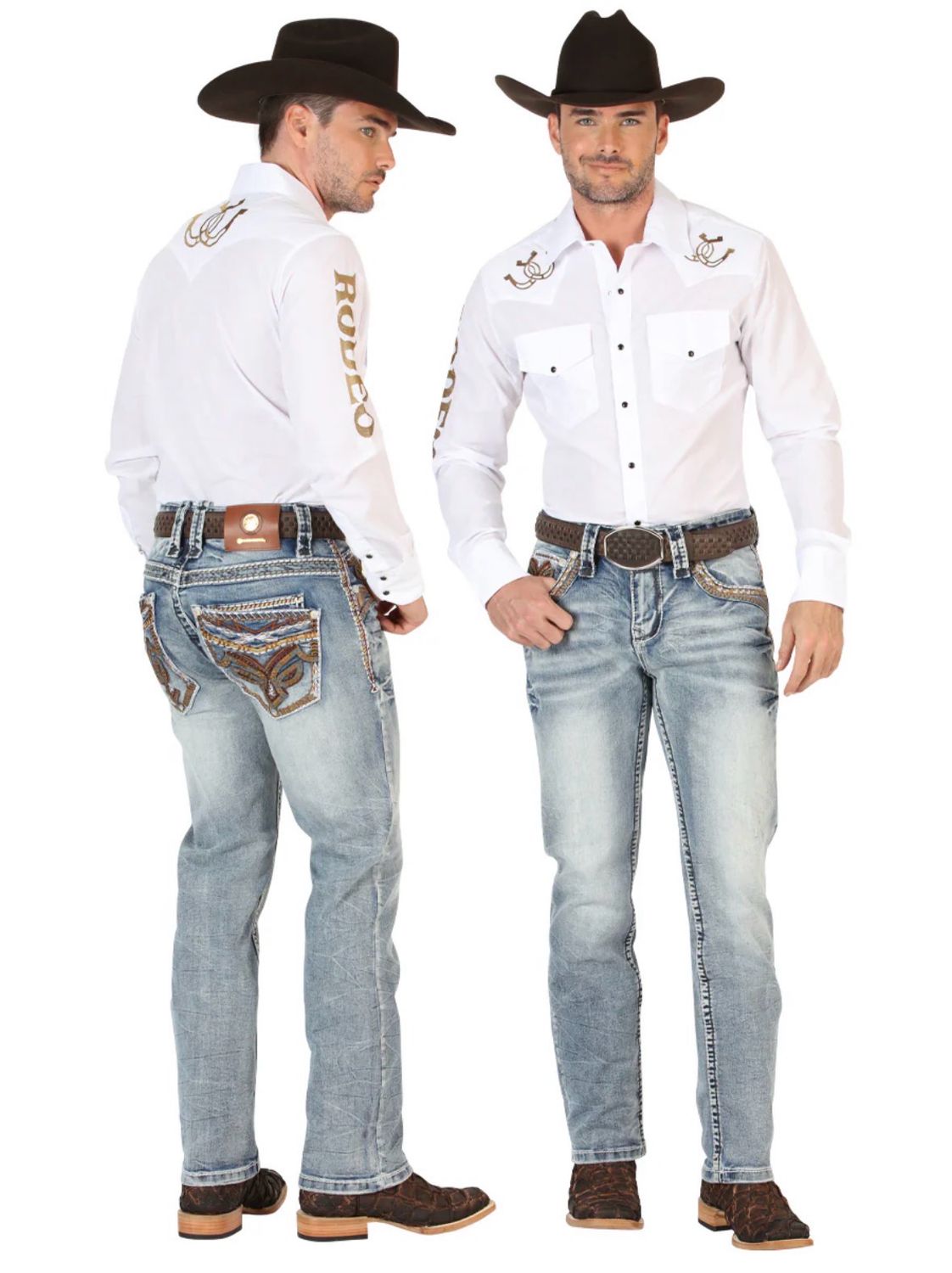 Centenario Men's Premium Denim Boot Cut Pants - ECG-M91 ID 45530