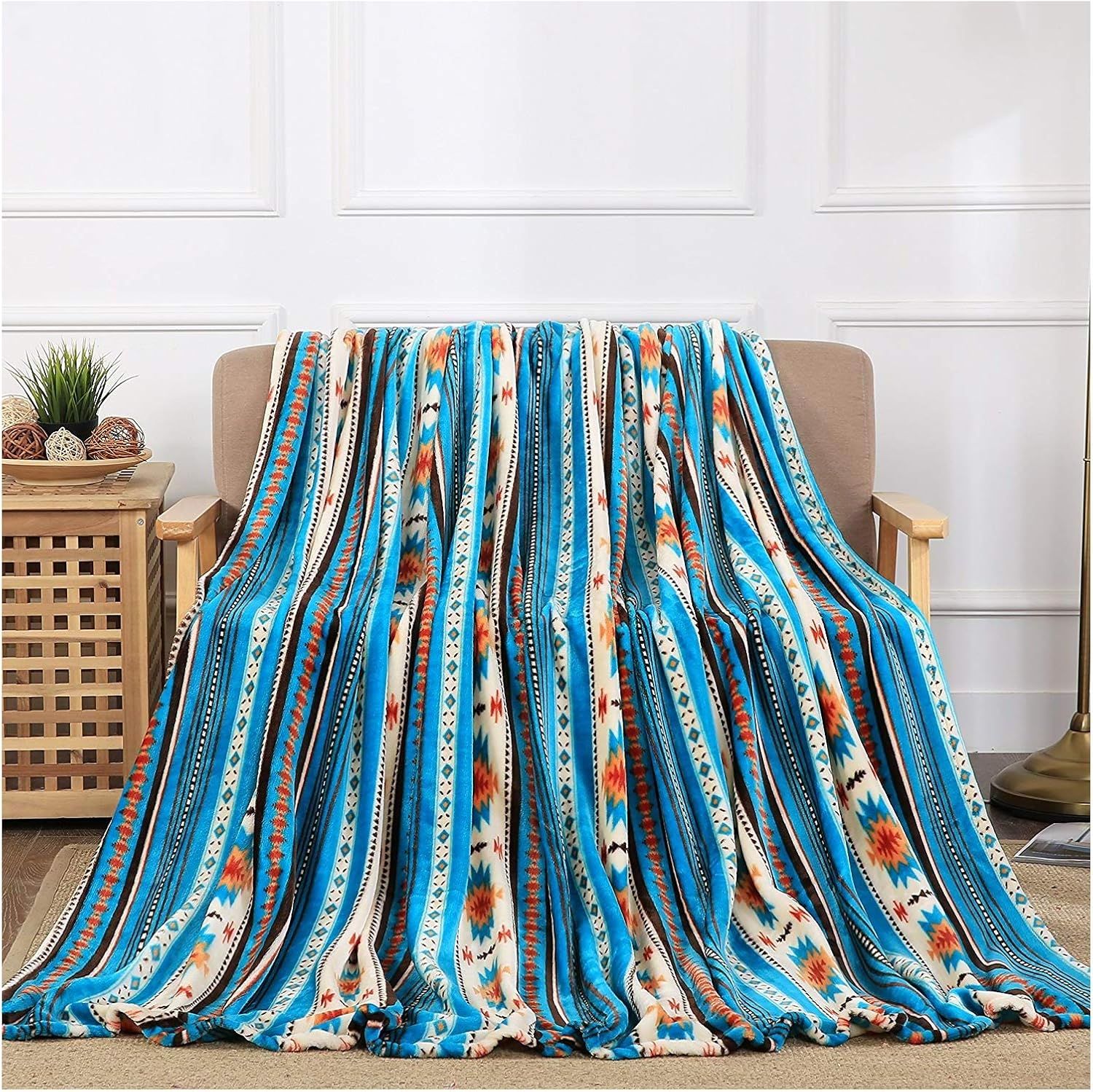 Beverly Print Flannel Blanket - RN#117486
