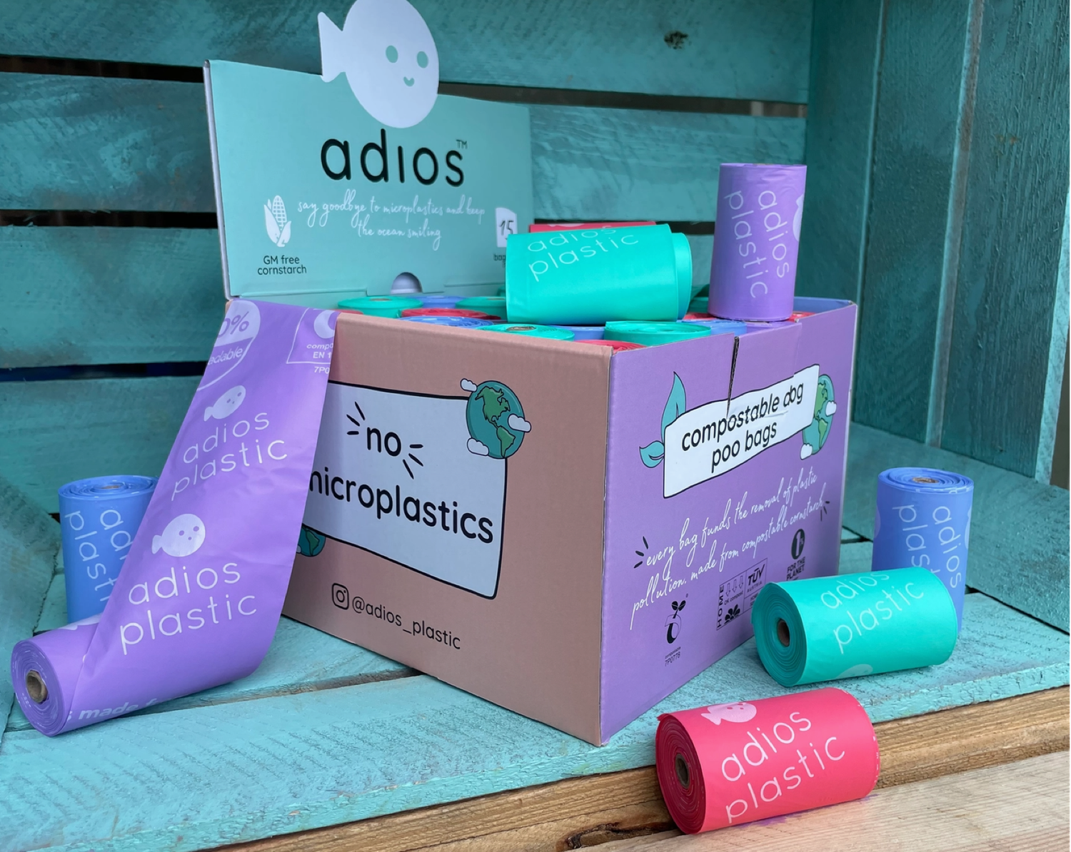 Adios Plastic Poop bags Single