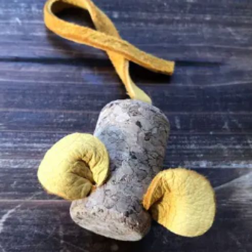 Real feather and fur toys