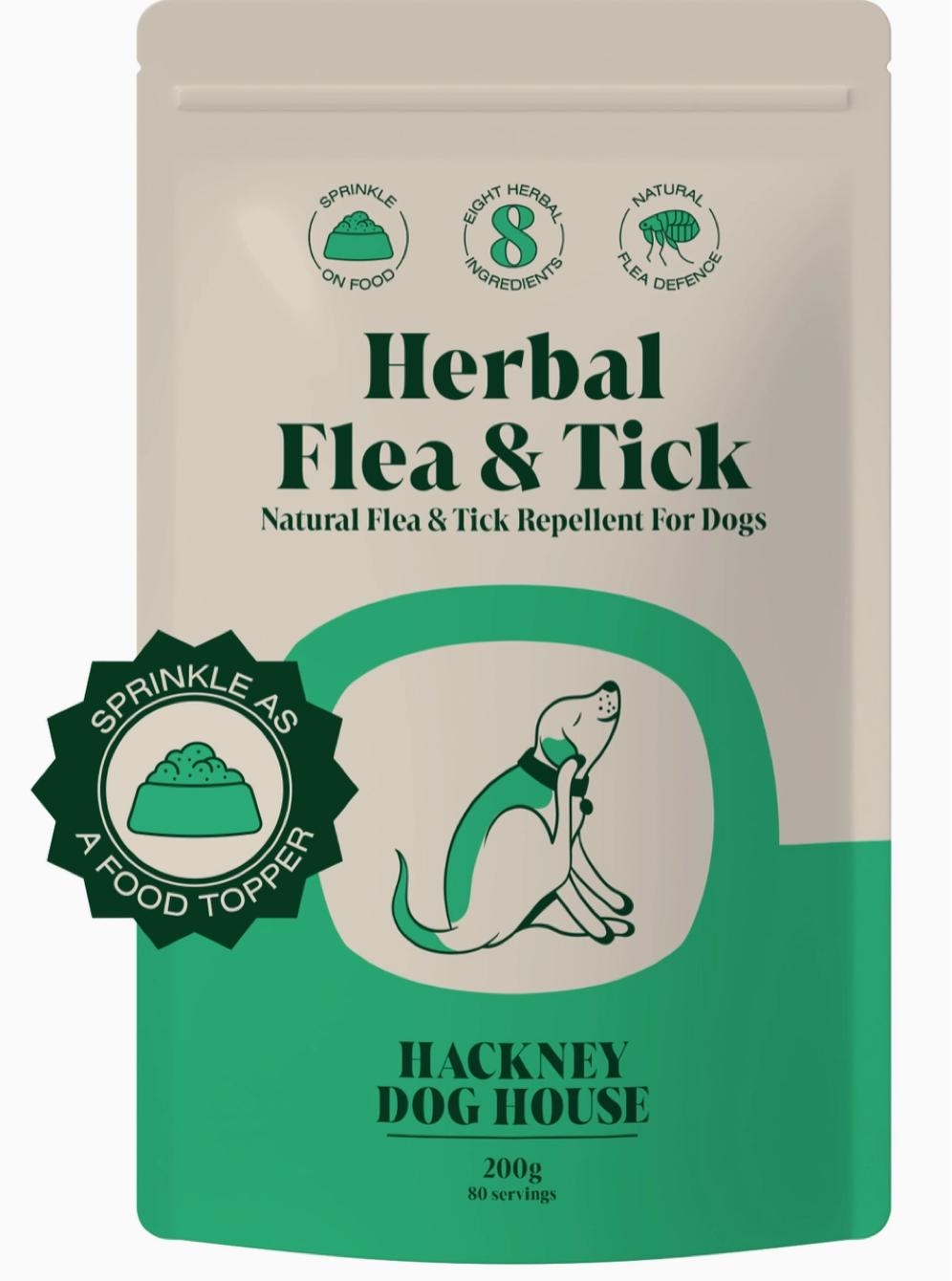 Natural Flea and Tick Powder For Dogs by HDH