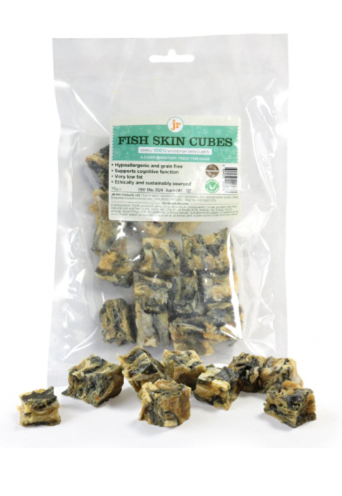 Natural Cod Fish Skin Cubes 75g
