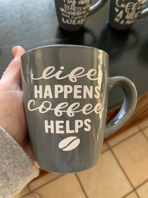 Life Happens Coffee Helps Mug