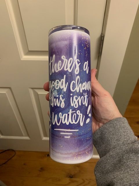 Not Water Glitter Tumbler