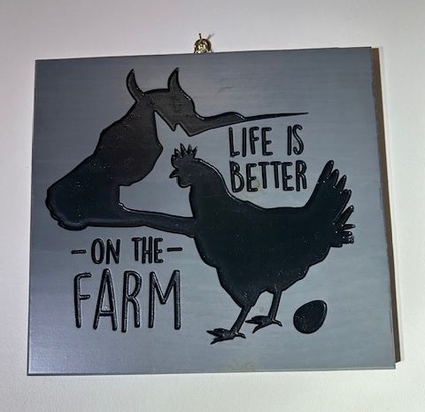 Life is Better on the Farm Wall Sign