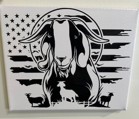 Goat Flag Wall Art