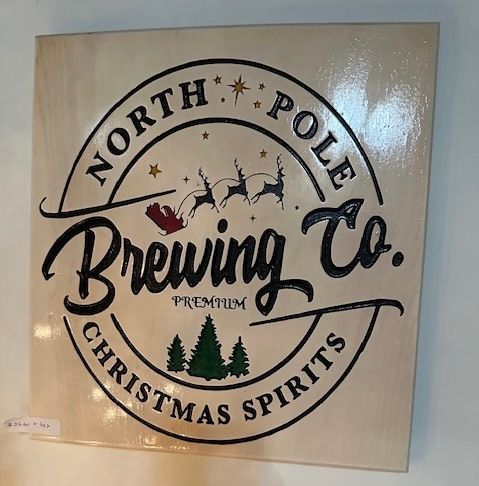 North Pole Brewing Co Sign