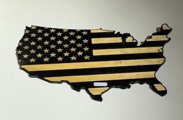 Custom-Made Wooden Flags