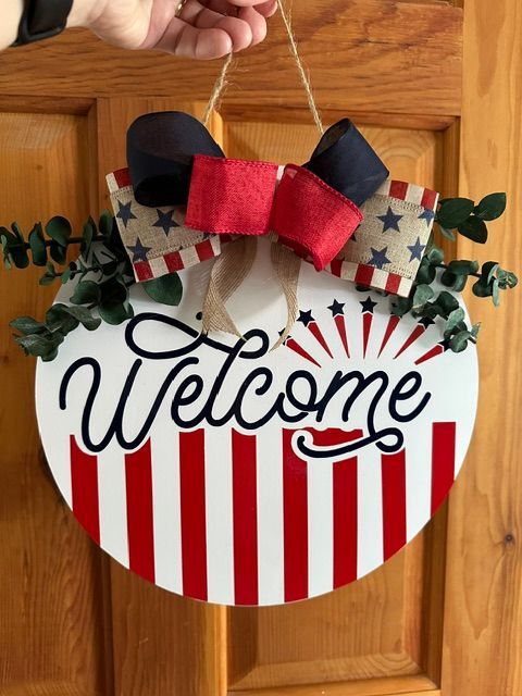 Welcome Red White And Blue Stars and Stripes Welcome Red White And Blue Stars and Stripes