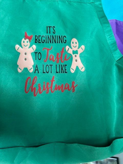 It's Beginning To Taste A Lot LIke Christmas Apron It's Beginning To Taste A Lot LIke Christmas Apron
