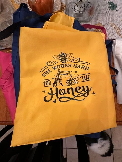She Works Hard For The Honey Apron