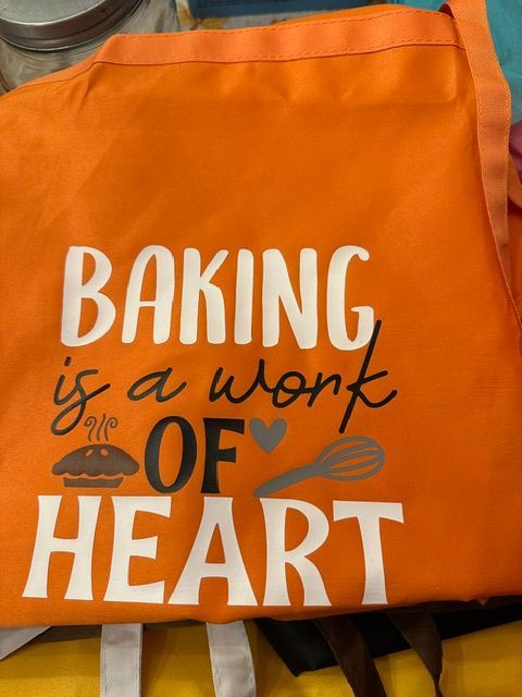 Baking Is A Work Of Heart Apron Baking Is A Work Of Heart Apron