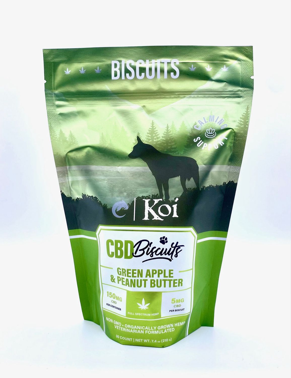 Koi CBD Biscuits - Green Apple &amp; Peanut Butter