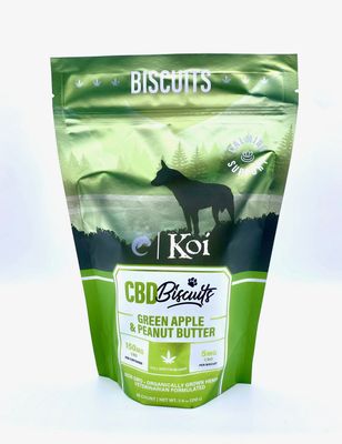 Koi CBD Biscuits - Green Apple &amp; Peanut Butter