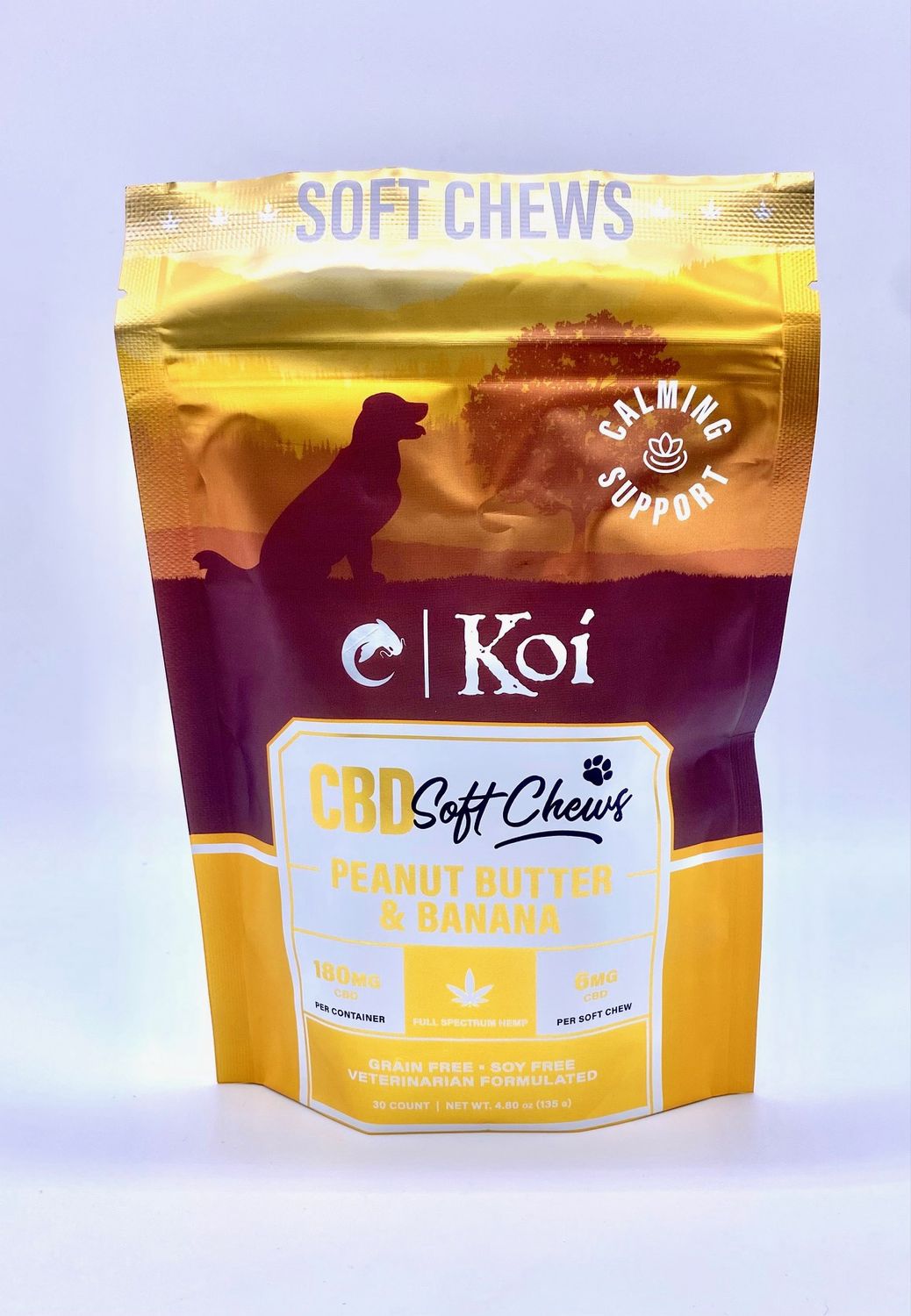 180mg | CBD Soft Chews for Dogs - Peanut Butter &amp; Banana
