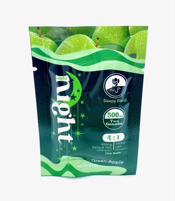 500mg / 4:1 Sleepy Blend - 2 Gummies Pack - Green Apple